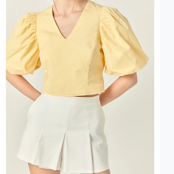 Endless Rose Women's puff sleeve shirt - Picture 3 of 8